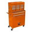 CRO Decor High Capacity Tool Chest with Wheels 8 Drawers Tool Storage (Orange)
