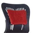 CRO Decor Fabric Swivel Home Office Task Chair with Adjustable Height in Red