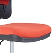 CRO Decor Fabric Swivel Home Office Task Chair with Adjustable Height in Red