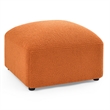 CRO Decor L-Shape Modular Sectional Sofa DIY Combination Teddy Fabric Orange