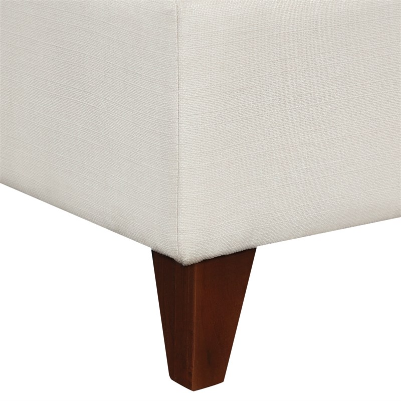 CRO Decor Modern Linen Fabric L-Shaped Sofa (Beige)