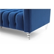 CRO Decor Modern Blue 2 Seater Velvet Sofa