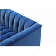 CRO Decor Modern Blue 2 Seater Velvet Sofa
