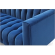 CRO Decor Modern Blue 2 Seater Velvet Sofa