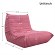 CRO Decor Full Foam Filled Sofa Chair (Red)