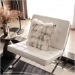 CRO Decor Mid Century Modern Leather White Recliner Chair