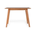 CRO Decor Modern Solid Wood Large Office Desk with Grain Patterns in Mahogany