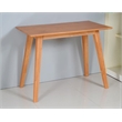 CRO Decor Modern Solid Wood Large Office Desk with Grain Patterns in Mahogany