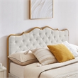 Light Gray -  King Size Metal Frame Solid Wood Ribs & Foam Upholstery