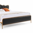 Black - King Size Metal Frame Solid Wood Ribs & Foam Upholstery