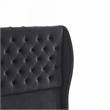 Upholstered Wingback Velvet Fabric Chesterfield Bed/Button Tufted Headboard