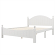 CRO Decor Traditional Style Solid Wood Queen Bed White