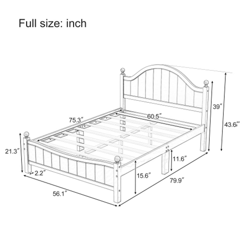 CRO Decor 3 Pieces Bedroom Sets Traditional  Wood Bed with 2 Nightstands Grey