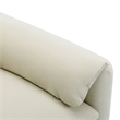 CRO Decor Modern Style Cream Colored Chenille Oversized Armchair