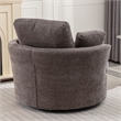 CRO Decor Extra Large Circular Swivel Chair in Gray