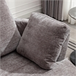 CRO Decor Extra Large Circular Swivel Chair in Gray