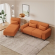 CRO Decor Orange Teddy Wool Creative Can Be Assembled into a Two Person Sofa