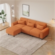 CRO Decor Orange Teddy Wool Creative Can Be Assembled into a Two Person Sofa