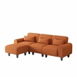 CRO Decor Orange Teddy Wool Creative Can Be Assembled into a Two Person Sofa