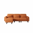 CRO Decor Orange Teddy Wool Creative Can Be Assembled into a Two Person Sofa