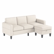CRO Decor Beige Modern Style Soft Cushion L-shaped Flippable Segmented Sofa