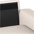 CRO Decor Beige Modern Style Soft Cushion L-shaped Flippable Segmented Sofa