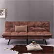 CRO Decor Convertible Memory Sponge Modern Folding Sofa Bed with Brown