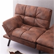 CRO Decor Convertible Memory Sponge Modern Folding Sofa Bed with Brown