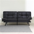 CRO Decor Convertible Memory Sponge Modern Folding Sofa Bed with Black
