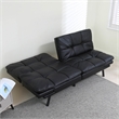 CRO Decor Convertible Memory Sponge Modern Folding Sofa Bed with Black