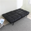 CRO Decor Convertible Memory Sponge Modern Folding Sofa Bed with Black