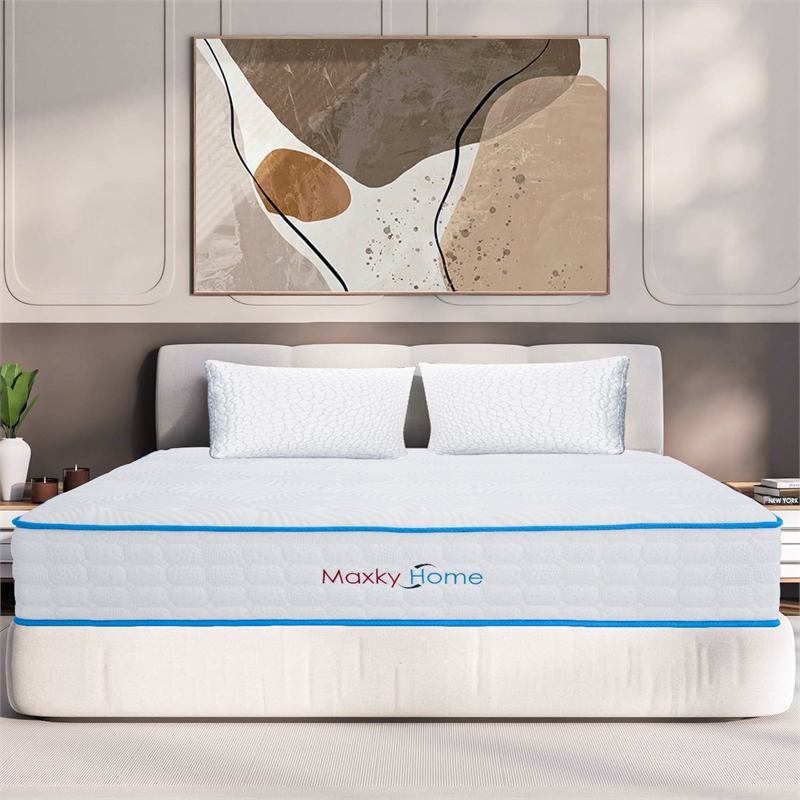 CRO Decor 10 Inch Memory Sponge Medium Hard Mixed Large Mattress