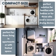 CRO Decor Portable Compact 10 Pound Capacity Laundry Dryer with White