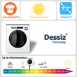 CRO Decor Portable Compact 10 Pound Capacity Laundry Dryer with White