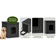 CRO Decor Black Outdoor Pet House Suitable for Small and Meium-sized Pets