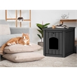 CRO Decor Black Outdoor Pet House Suitable for Small and Meium-sized Pets
