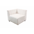 CRO Decor White Microfiber 4-Piece Living Room Sofa Set