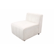 CRO Decor White Microfiber 4-Piece Living Room Sofa Set