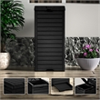 CRO Decor 31 Gallon Black Plastic Outdoor Concealed Trash Can for Yard