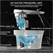 PLUS Series White Smart Toilet with Ceramic Construction & Temperature Sensing