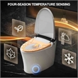 PLUS Series White Smart Toilet with Ceramic Construction & Temperature Sensing