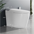 CRO Decor Modern White Smart Toilet with Ceramic Construction