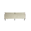 CRO Decor Modern Fabric Upholstered Assembly Living Room Sofa Set in Light Gray