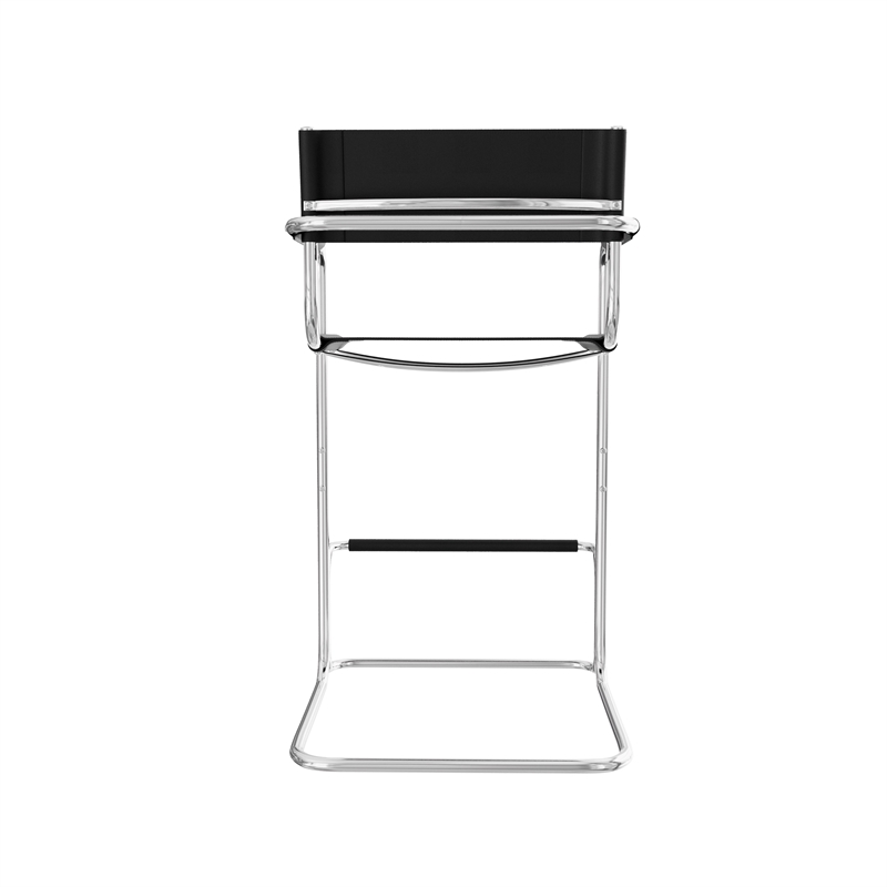 CRO Decor Stainless Steel Dining Chair Office Chair-Black