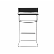CRO Decor Stainless Steel Dining Chair Office Chair-Black
