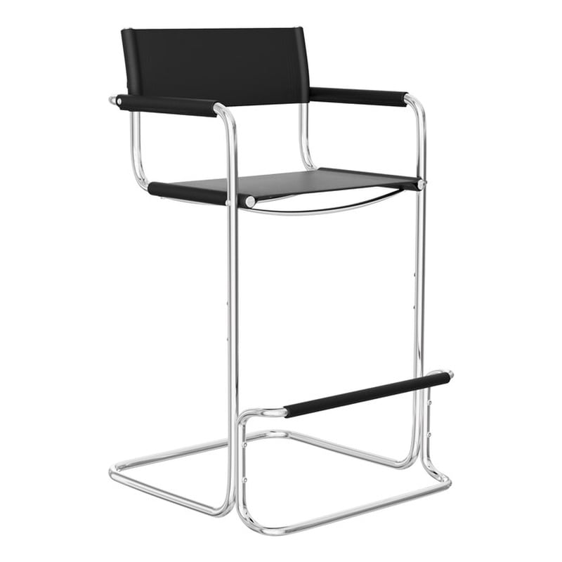 CRO Decor Stainless Steel Dining Chair Office Chair-Black