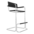 CRO Decor Stainless Steel Dining Chair Office Chair-Black