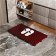 CRO Decor Teak Rectangle Teak & Wood Reversible Shower Mat