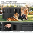 CRO Decor  Dog House  with Lockable Latch for Small to Medium Pets