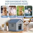 CRO Decor Dog House Indoor Outdoor Durable  for Small Medium Dogs-BULE